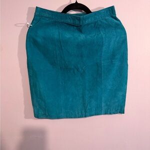 Chic Teal Pencil Skirt